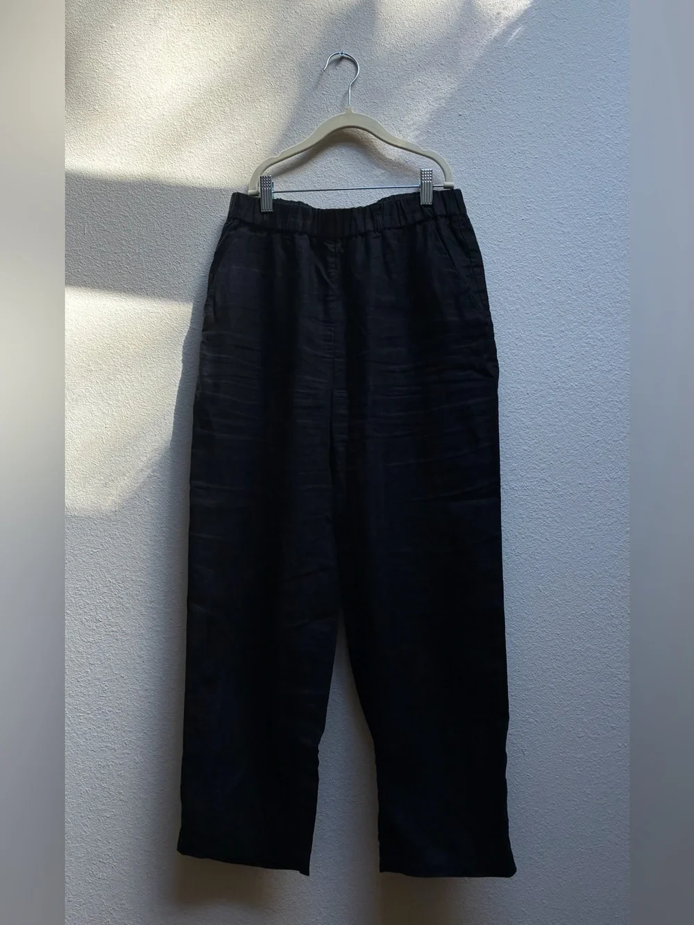 Quince 100% European Linen Pants - Black